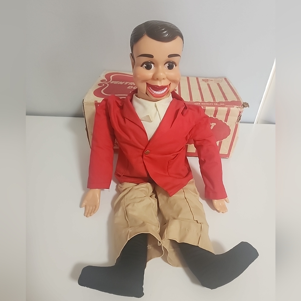 Vintage 1967 Ricky Little Ventriloquist Dummy/Doll In Original Box, made by Juro